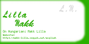 lilla makk business card